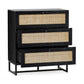 Padstow 3 Drawer Chest - Black
