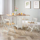 Savoy Dining Set - White/Natural