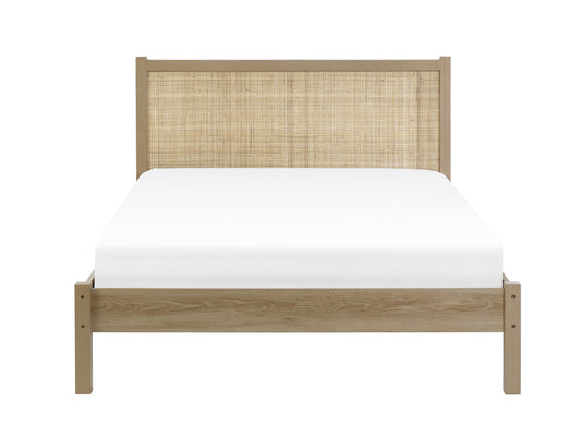 Padstow Rattan 150Cm King Bed - Oak