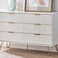 Murano 6 Drawer Chest - Matt White