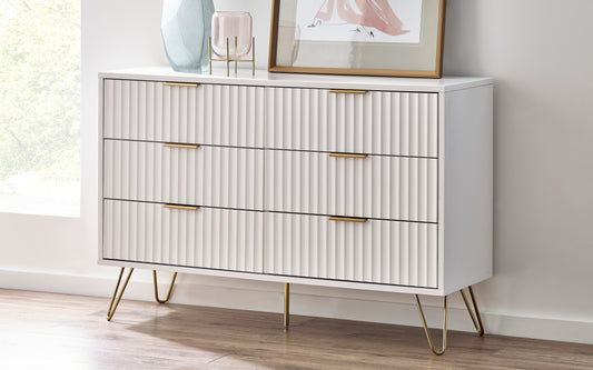 Murano 6 Drawer Chest - Matt White