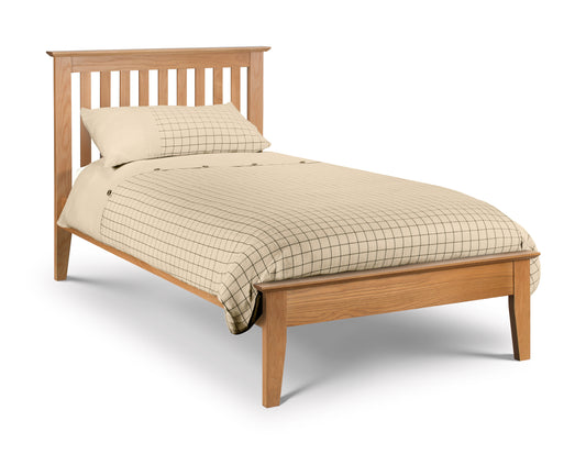 Salerno 90cm Single Bed - Oak