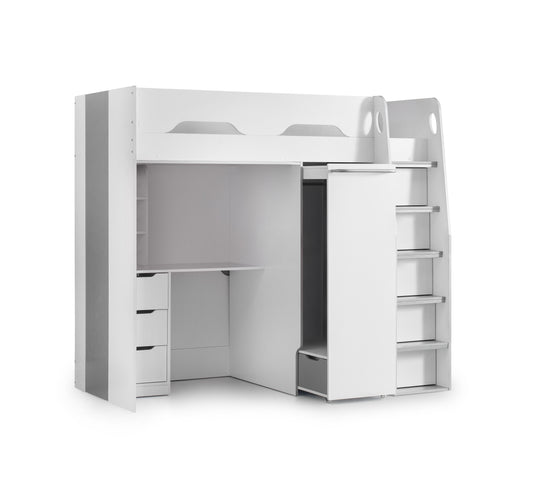 Pegasus Highsleeper White / Silver