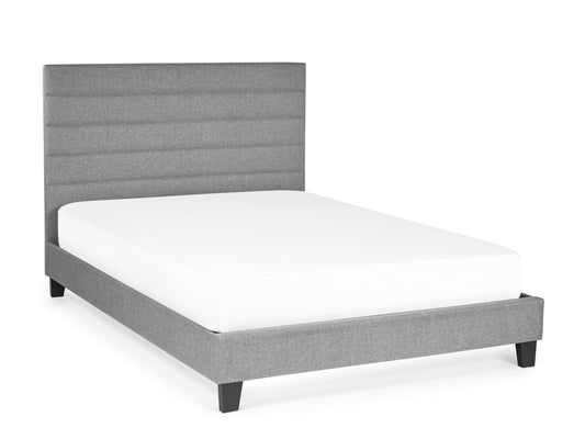 Merida 150cm King Bed - Grey