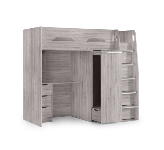 Pegasus Highsleeper Grey Oak