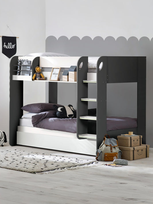 Mars Bunk & Underbed Charcoal & White