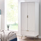 Murano 2 Door 1 Drawer Wardrobe - Matt White