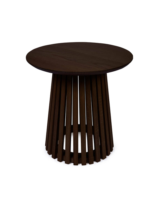 Ollie Dark Oak 45cm Round Lamp Table
