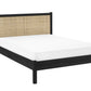 Padstow Rattan 150Cm King Bed - Black