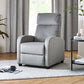 Vivo Grey Chenille Reclining Arm Chair