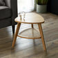 Vera Oak Triangular Side Table with Shelf