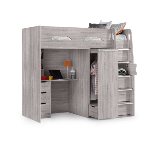 Pegasus Highsleeper Grey Oak