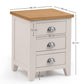 Richmond 3 Drawer Bedside