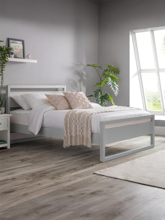 Venice 135cm Double Bed - Dove Grey
