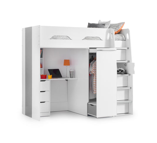 Pegasus Highsleeper White / Silver