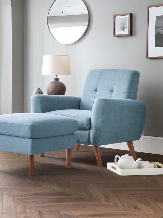 Monza Compact Retro Chair - Blue