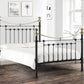 Victoria 135cm Double Bed - Satin Black