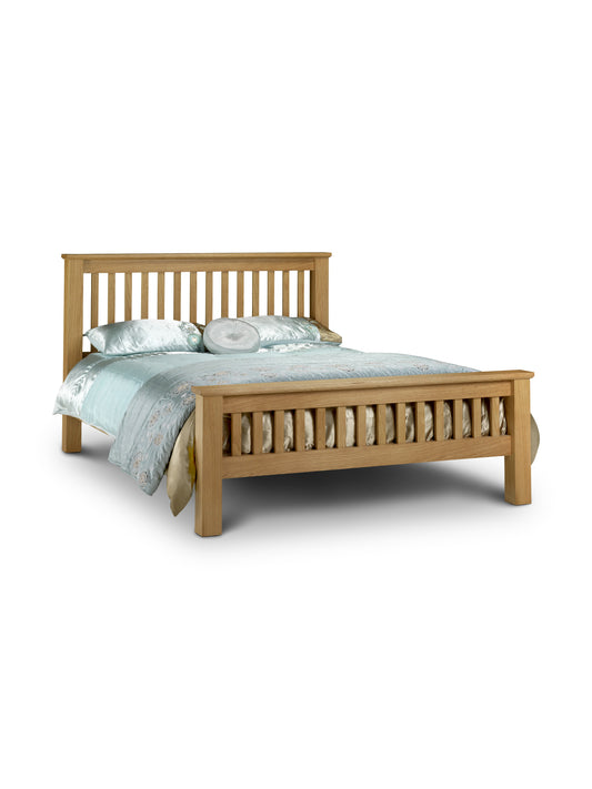 Amsterdam Oak High Footend 180cm Superking Bed