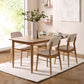 Theia Set of 2 White Boucle Upholstered Dining Chairs