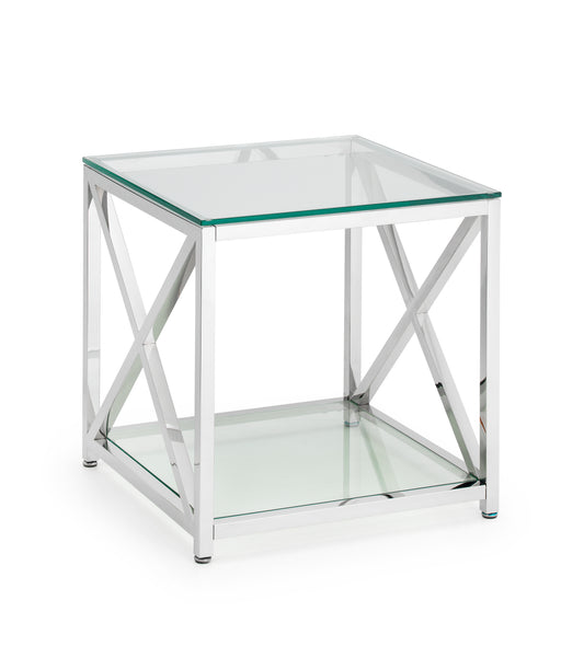 Miami Lamp Table - Silver