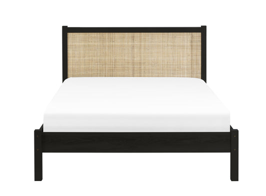 Padstow Rattan 135Cm Double Bed - Black