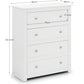 Radley 4 Drawer Chest - Surf White