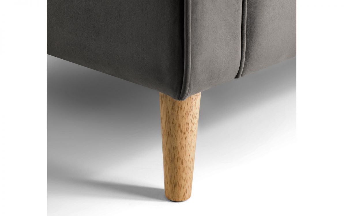 Hayward Velvet Grand 3 Seater Sofa - Grey