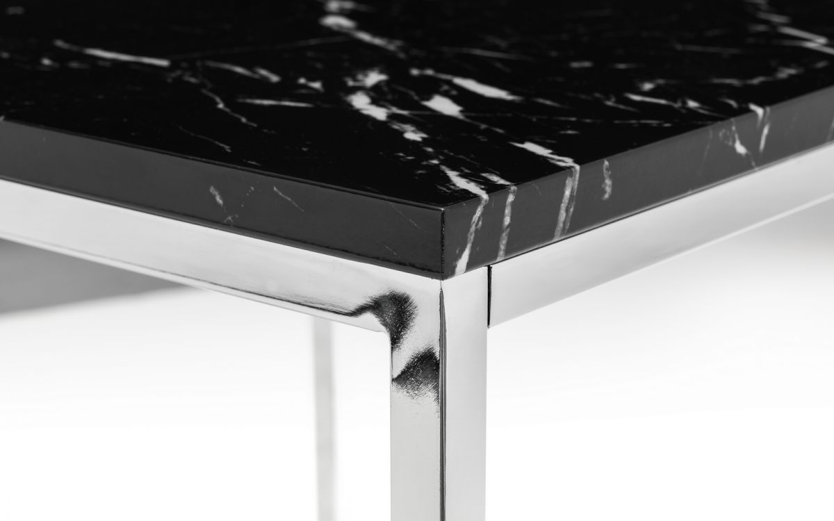 Scala Square Coffee Table - Black Marble