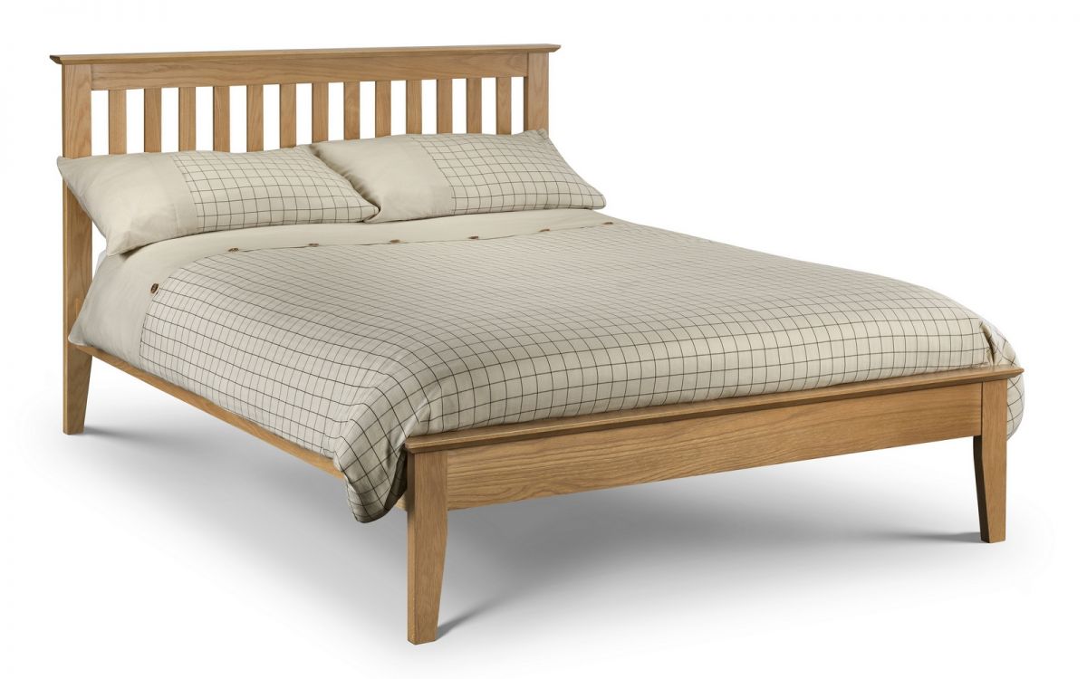 Salerno Shaker Bed 135cm (Double) Oak
