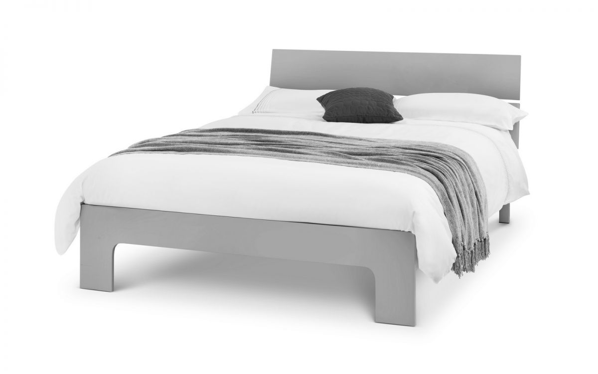 Manhattan Bed 135cm (Double) - Grey
