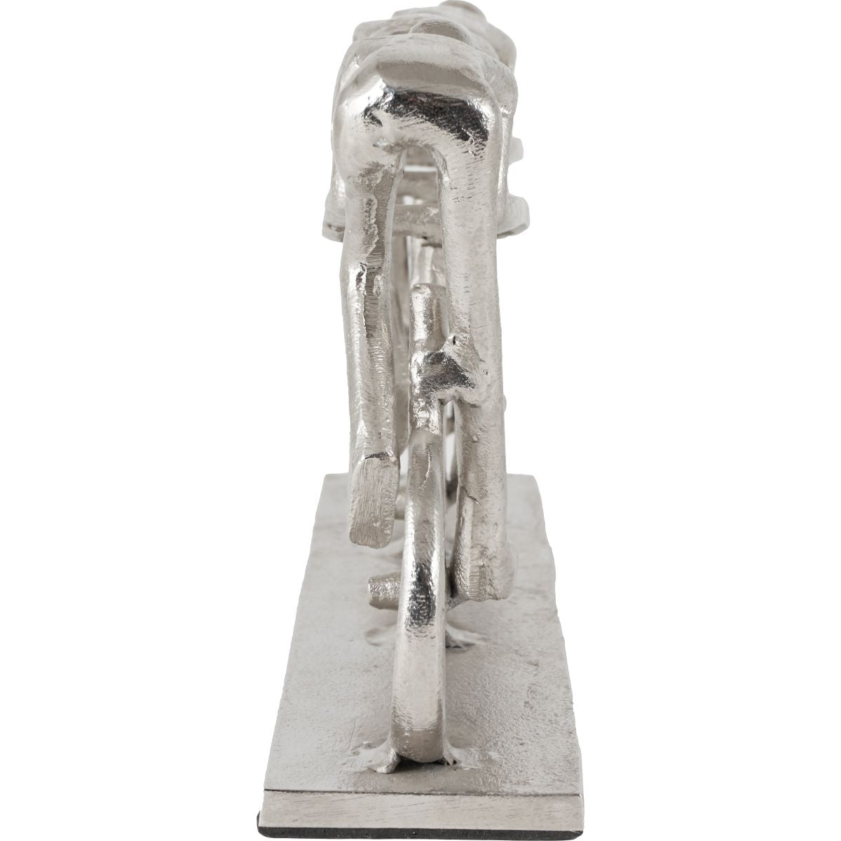 Shiny Silver Triple Cyclist Ornament