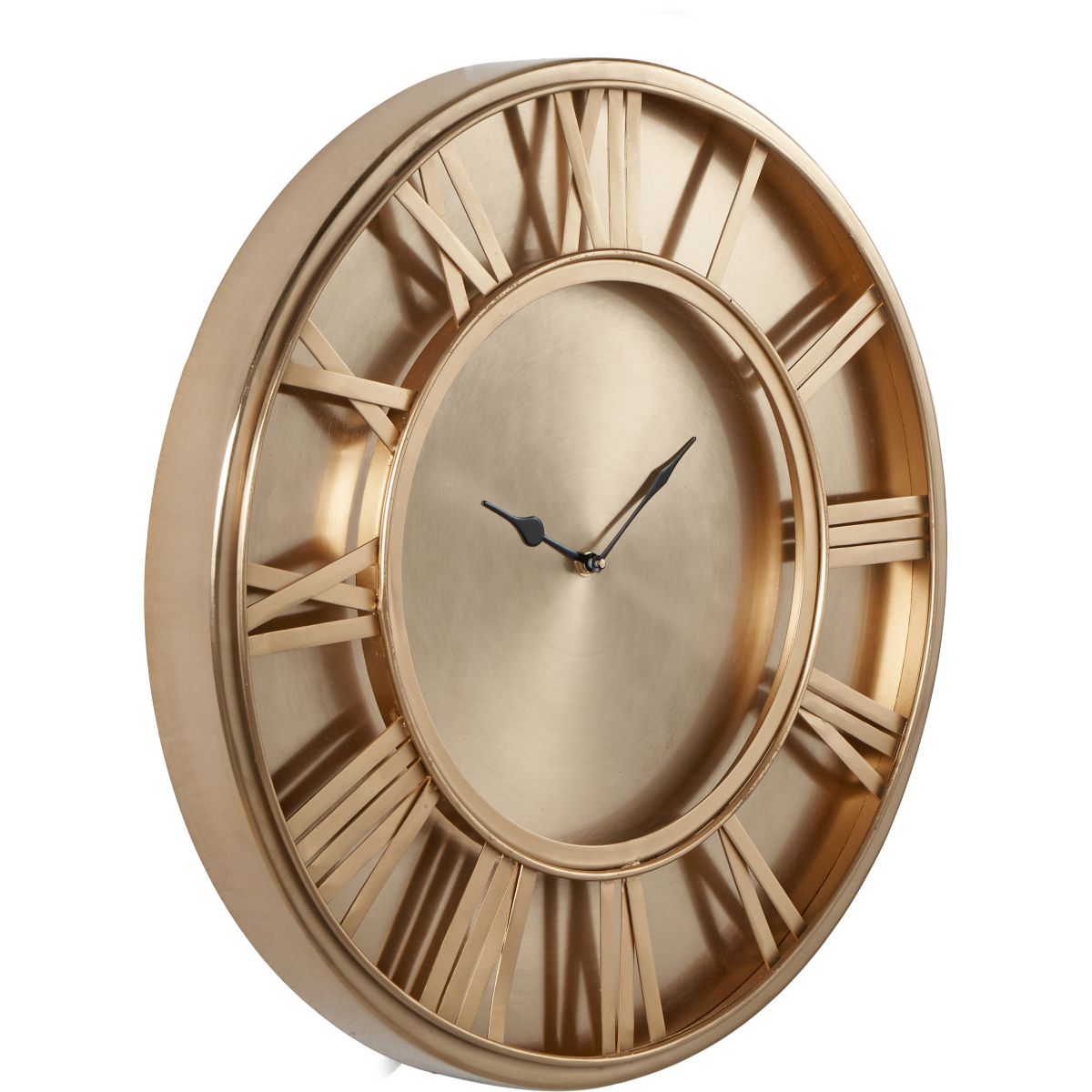 Antique Brass Round Wall Clock