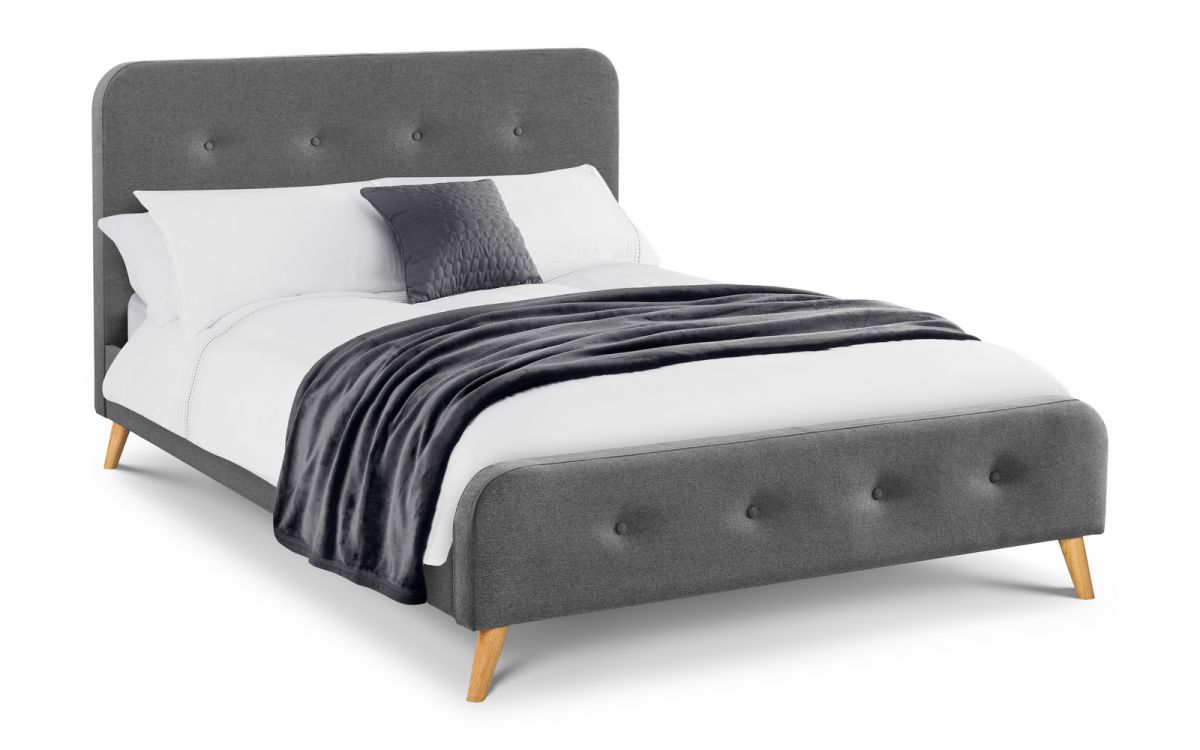 Astrid Curved Retro Buttoned Bed 150cm (King Size)