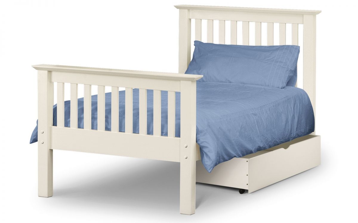 Barcelona Bed White 135cm (Double)