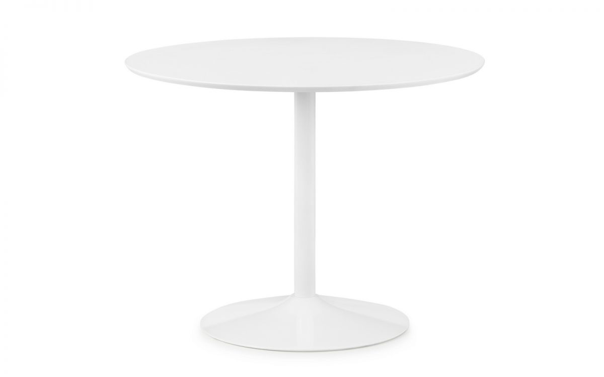 Blanco Round White Pedestal Table