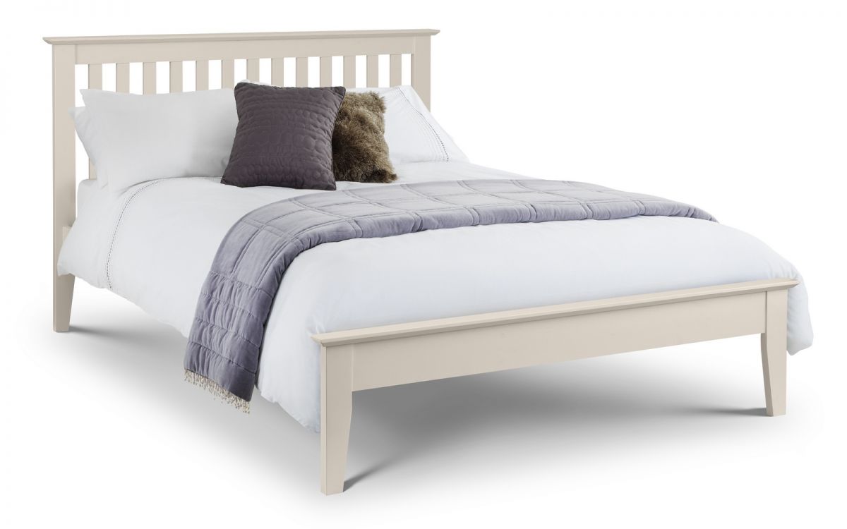 Salerno Shaker Bed 135cm (Double) Ivory