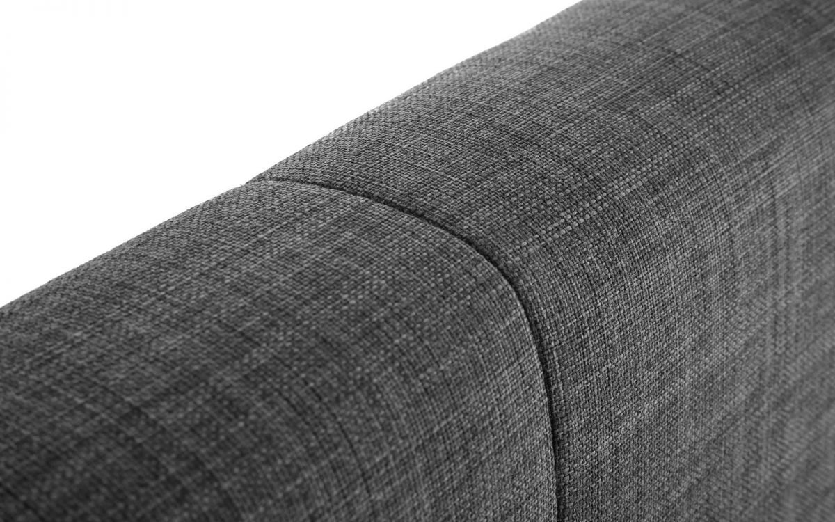 Sorrento High Headboard Bed 180cm (Super King) - Slate Linen